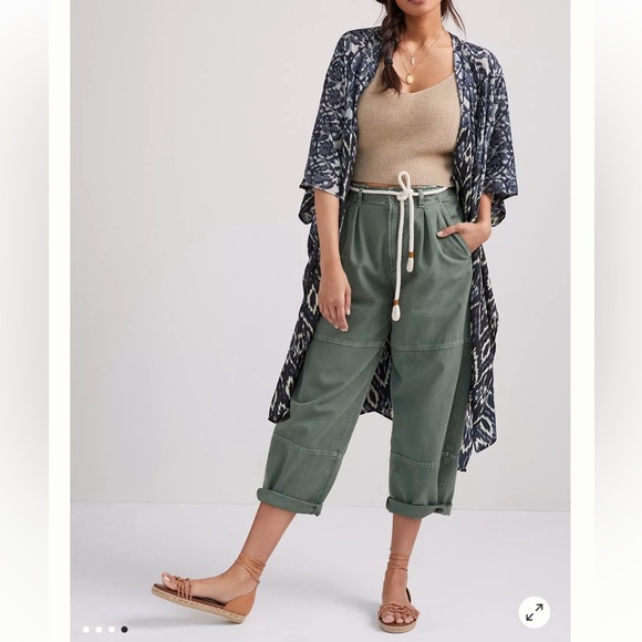 Anthropologie In Our Nature Kimono Top Cardigan Ikat Midnight One Size. E34 - Picture 8 of 16
